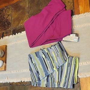 2 pair of work out pants, 1 still NWT the other never worn